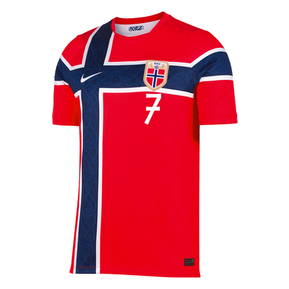 SØRLOTH #7 Men's Norway World Cup 2026 Home Soccer Jersey