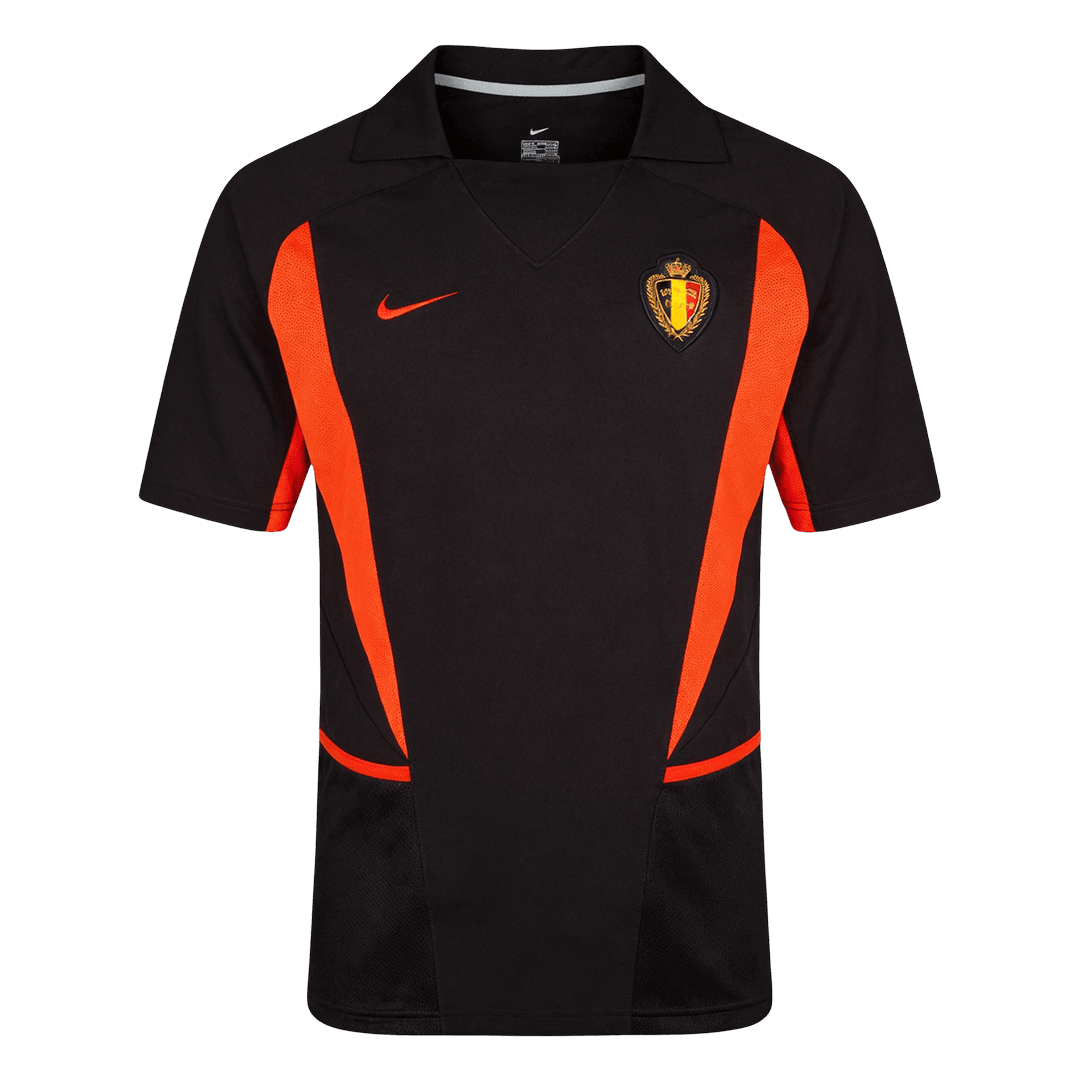 Belgium World Cup 2002 Retro Away Soccer Jersey