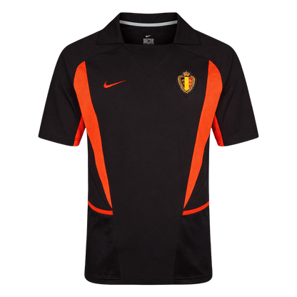 Belgium World Cup 2002 Retro Away Soccer Jersey