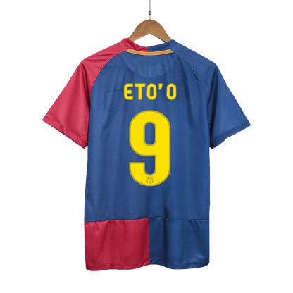 Barcelona 2008/09 Retro Home Soccer Jersey - ETO'O #9 – UCL Final