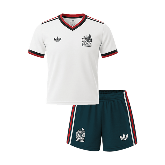 Kid's Mexico World Cup 2026 Away Soccer Jersey Kit
