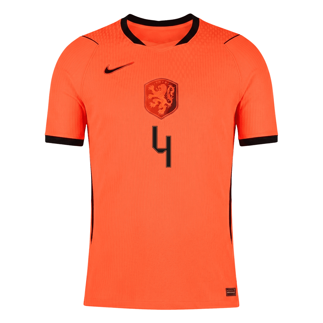 Netherlands World Cup 2026 Home Soccer Jersey - VIRGIL #4 (Player Edition)