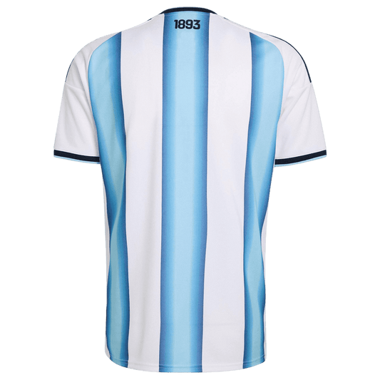 Men's Argentina World Cup 2026 Player Version Home Soccer Jersey - Final Match Edition (With Patches)