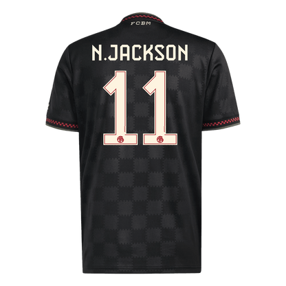 N.JACKSON #11 Men's Bayern Munich 2025/26 Third Away Soccer Jersey