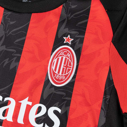 Kids AC Milan 2025/26 Home Soccer Kit
