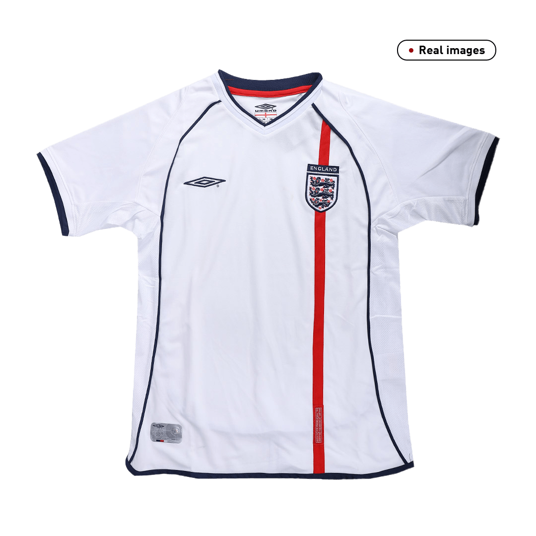 Retro Men's England 2002 Home Soccer Jersey