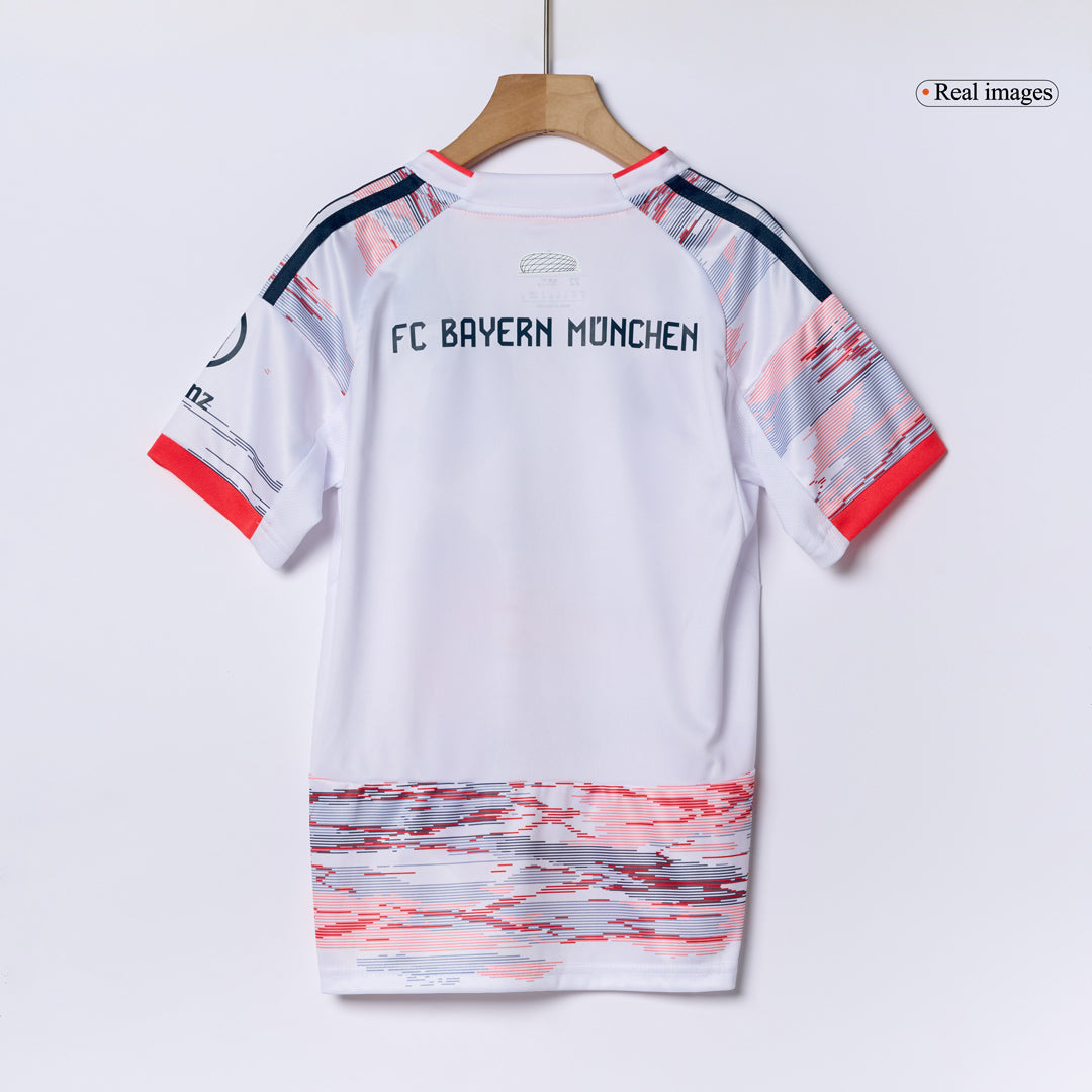 Kid's Bayern Munich 2025/26 Away Soccer Jersey Kit