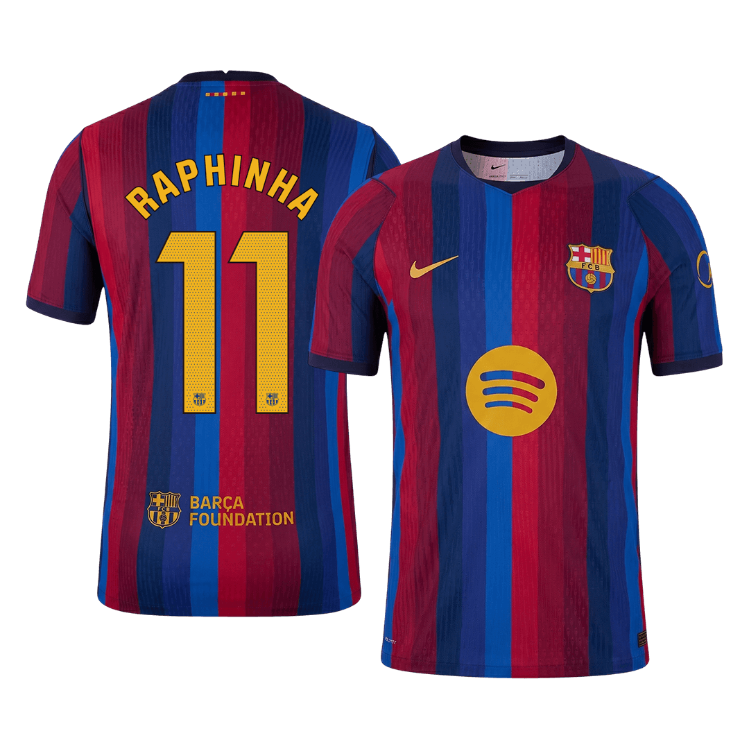 Barcelona 2026/27 Home Soccer Jersey - RAPHINHA #11 (Player Edition)