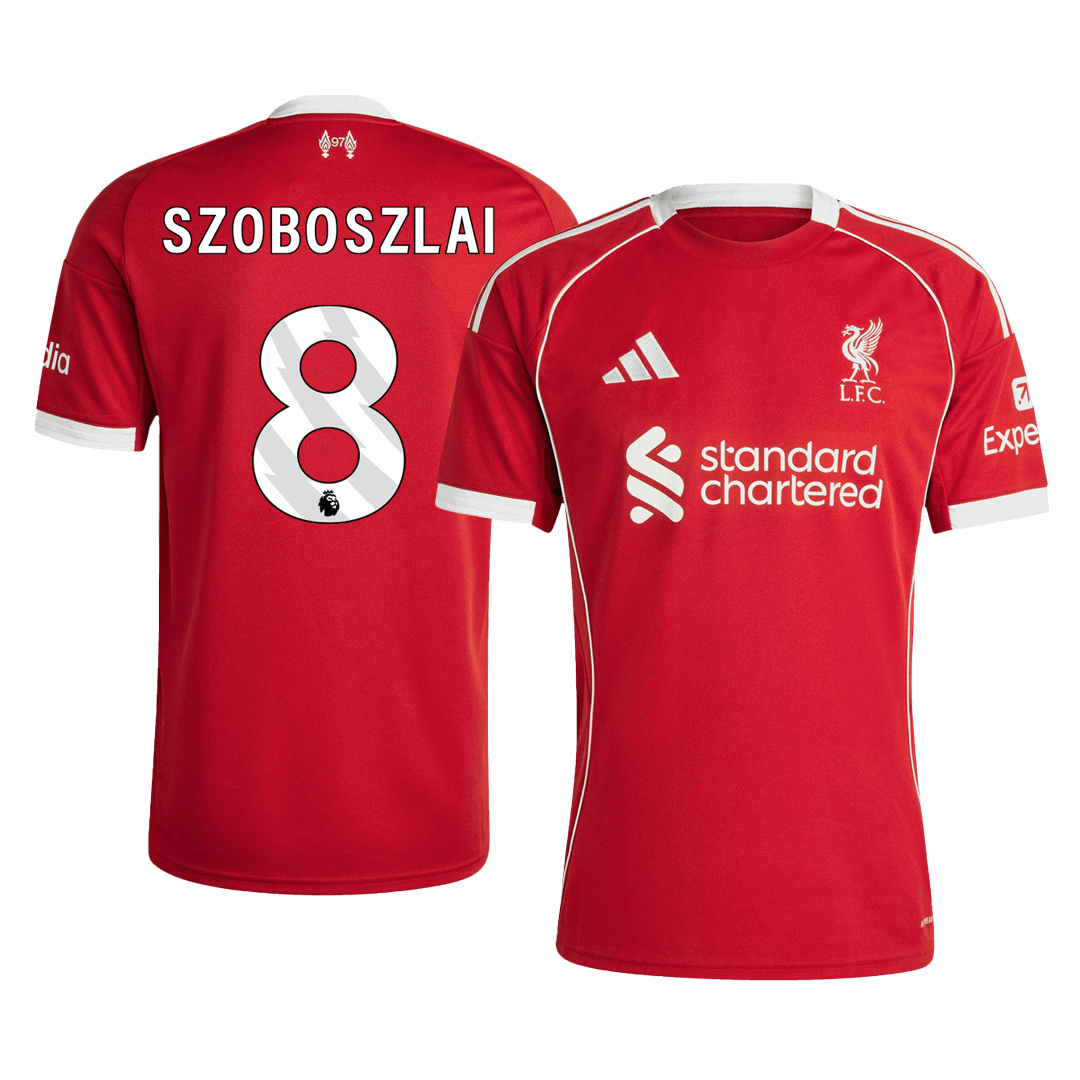 Liverpool 2025/26 Home Soccer Jersey - SZOBOSZLAI #8