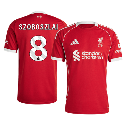 Liverpool 2025/26 Home Soccer Jersey - SZOBOSZLAI #8