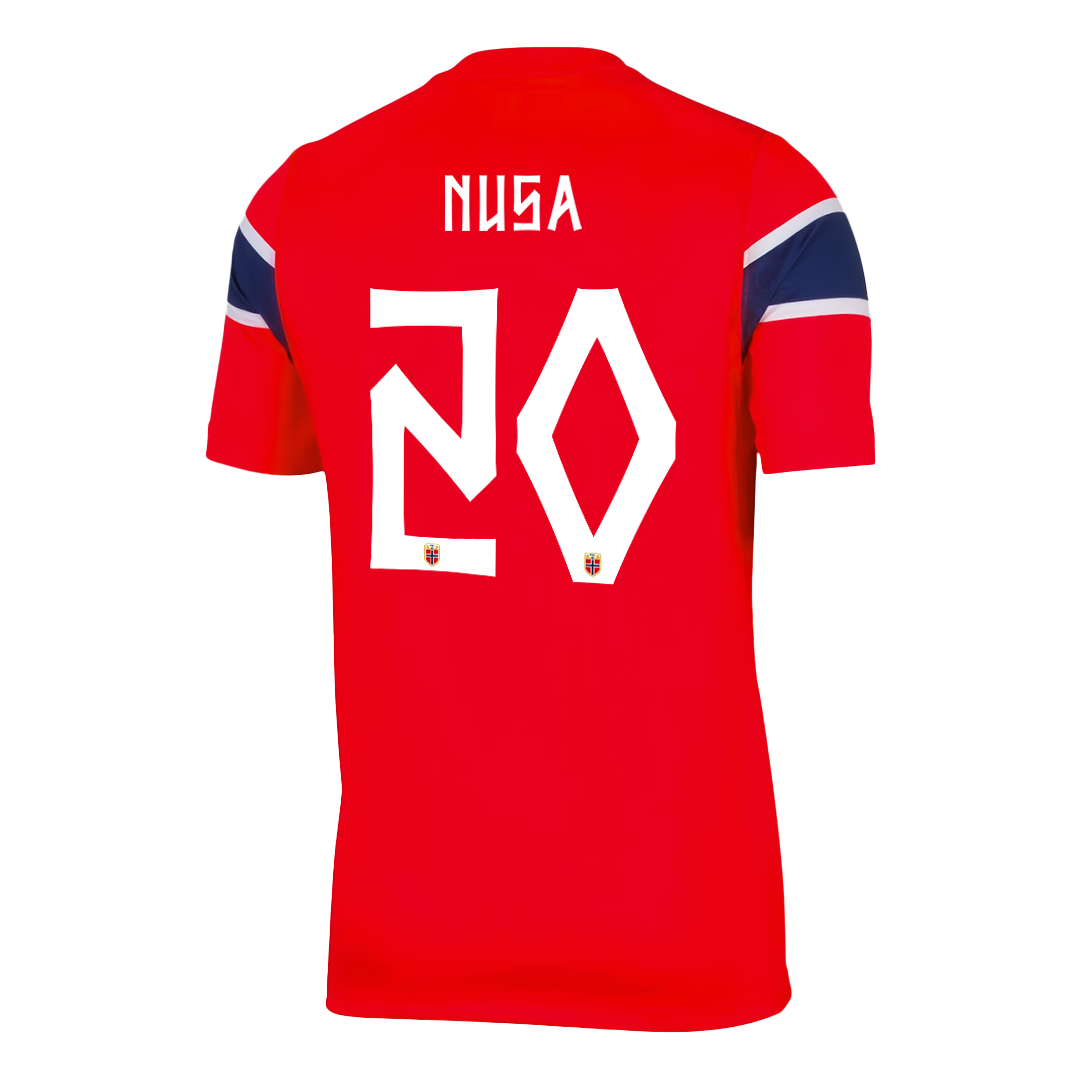 NUSA #20 Men's Norway World Cup 2026 Home Soccer Jersey