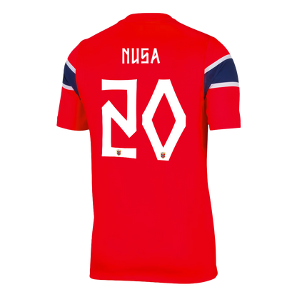 NUSA #20 Men's Norway World Cup 2026 Home Soccer Jersey