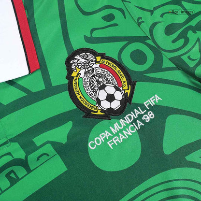 Retro Men's Mexico 1998 Home Soccer Jersey