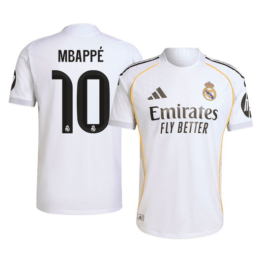 Real Madrid 2025/26 Home Soccer Jersey - MBAPPÉ #10