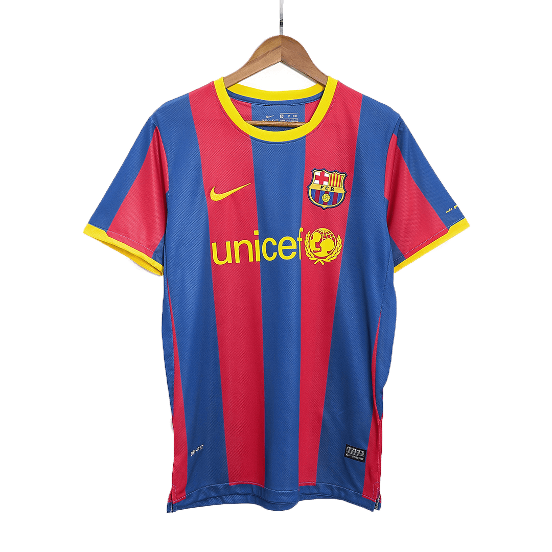 Retro MESSI #10 Men's Barcelona 2010/11 Home Soccer Jersey