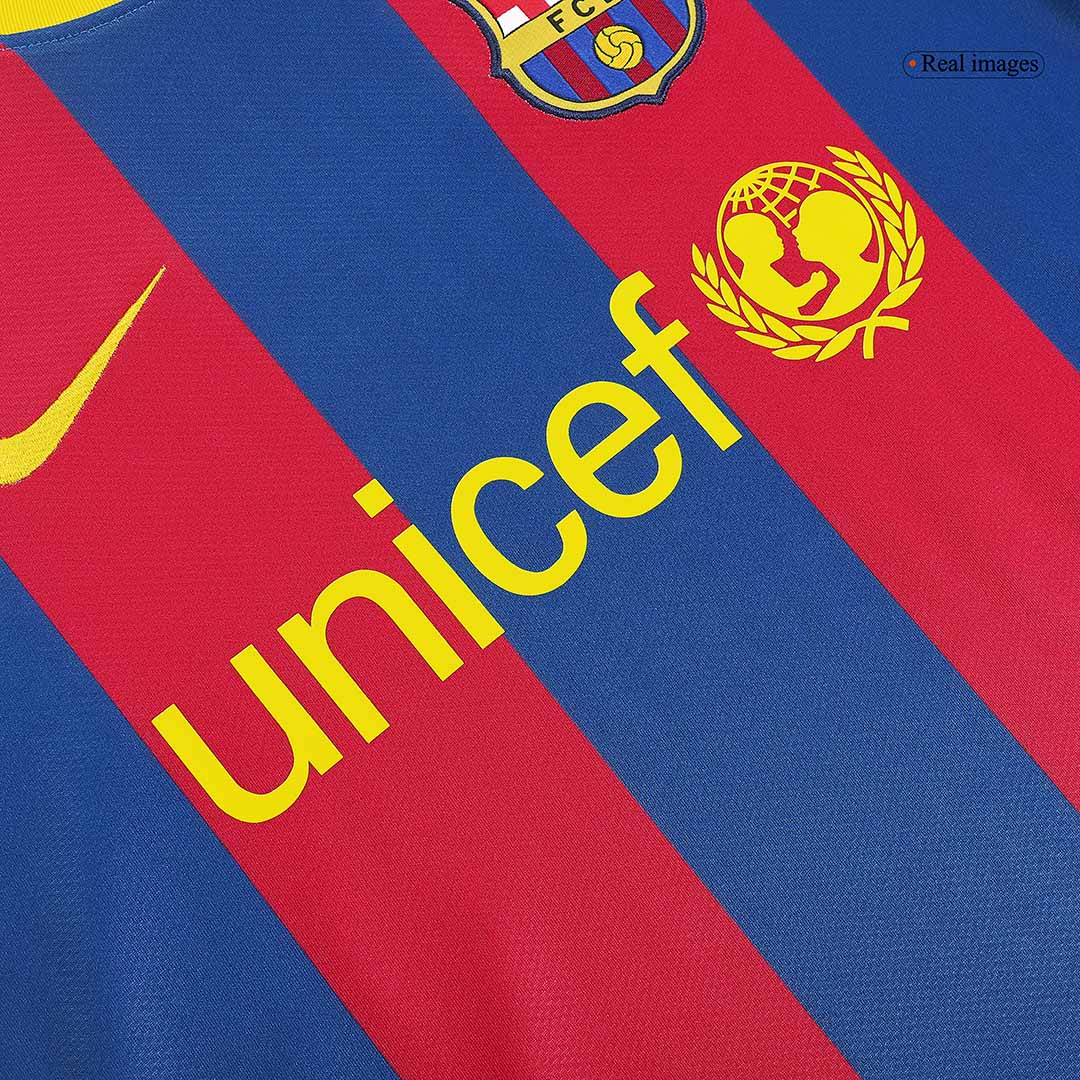 Retro MESSI #10 Men's Barcelona 2010/11 Home Soccer Jersey