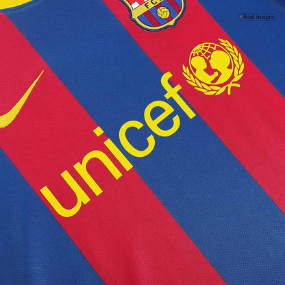 Retro MESSI #10 Men's Barcelona 2010/11 Home Soccer Jersey