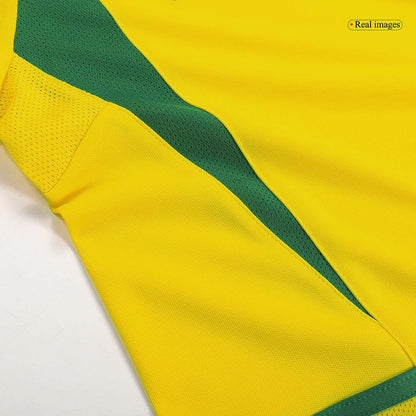 Brazil 2002/03 Retro Home Soccer Jersey - RONALDINHO #11