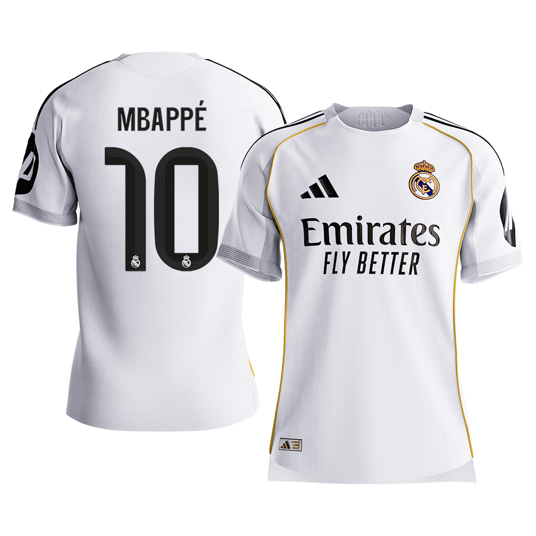 MBAPPÉ #10 Men's Real Madrid 2025/26 Player Version Home Soccer Jersey - Slim Fit [PREMIUM]